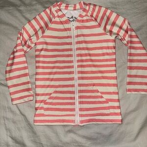 Made By Molly | striped long sleeve rash guard top, size 3T